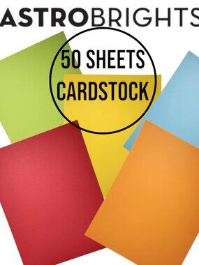 AstroBrights 50 Pages Sheets Yellow Cardstock Paper Invitation Cards Scrapbookin